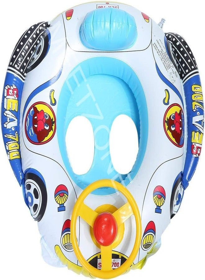 Meetzone عوامة سباحة للأطفال من ميتزون، عوامة سباحة آمنة للأطفال قابلة للنفخ ومضادة للانقلاب، ملحقات سباحة للأطفال، عوامة حمام سباحة، حلقة سباحة، عوامة للأطفال (قطعة واحدة/متعددة الألوان) - Image 3